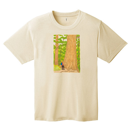 Japanese children's clothing mont-bell UV protection / water absorption and quick drying / durable / breathable / odor suppression Taisho Pond / Winter Valley / Snow Mountain Climbing / Yakushima pattern tops XS-XL adult summer TOPS 