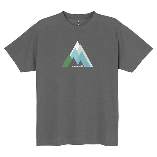 Japanese children's clothing mont-bell UV protection / quick-drying / durable / breathable / odor-suppressing mountain / mountain day trip pattern top XS-XL adult summer TOPS 