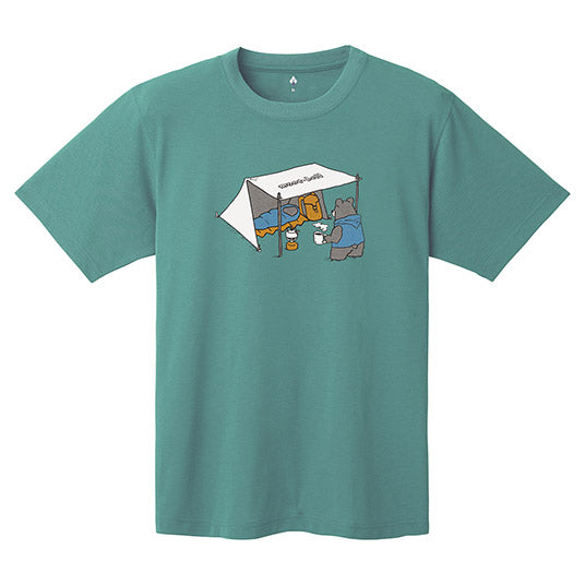 Japanese children's clothing mont-bell UV protection / quick-drying / durable / breathable / odor suppression Bear Camp / Asahi pattern top XS-XL adult summer TOPS 