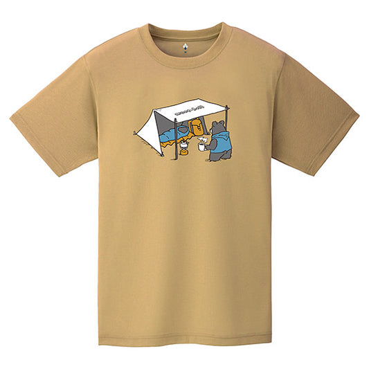 Japanese children's clothing mont-bell UV protection / quick-drying / durable / breathable / odor suppression Bear Camp / Asahi pattern top XS-XL adult summer TOPS 