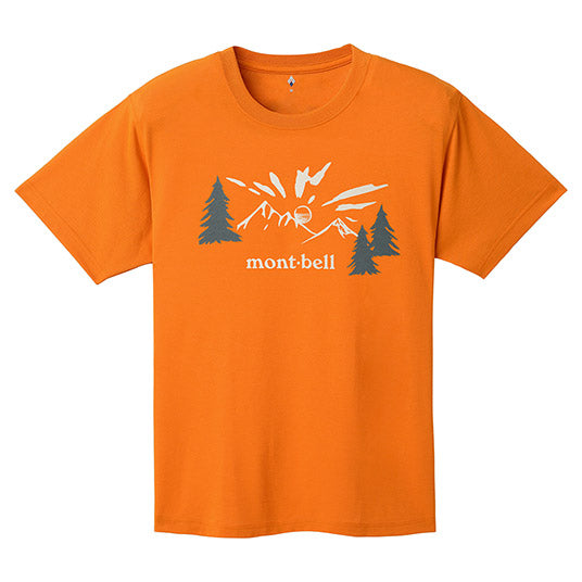 Japanese children's clothing mont-bell UV protection / quick-drying / durable / breathable / odor suppression Bear Camp / Asahi pattern top XS-XL adult summer TOPS 