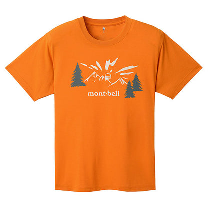 Japanese children's clothing mont-bell UV protection / quick-drying / durable / breathable / odor suppression Bear Camp / Asahi pattern top XS-XL adult summer TOPS 