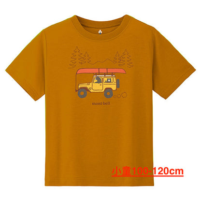 Mont-Bell UV-Proof/Organic Cotton/Breathable Camper Top (100-160cm/XS-XL) for Boys/Girls/Adults Summer 