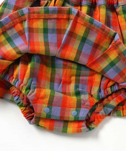 日本童裝 BREEZE 上衣及格仔連衣 80cm 女童款 初生嬰兒 冬季 Jumpsuit Christmas 聖誕快樂特輯 聖誕服裝/飾物配件 聖誕紅/新年紅