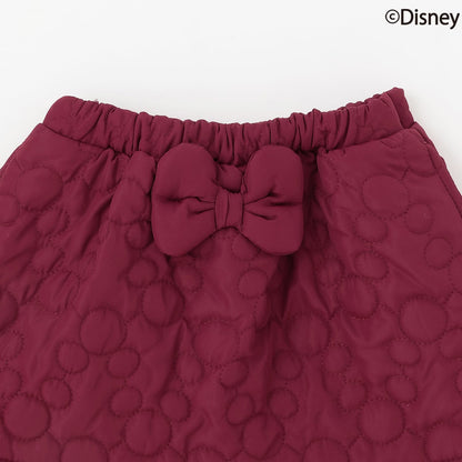 日本童裝 pe#main x Disney 絎縫短裙 80-130cm 女童款 秋季 SKIRTS 聖誕紅/新年紅