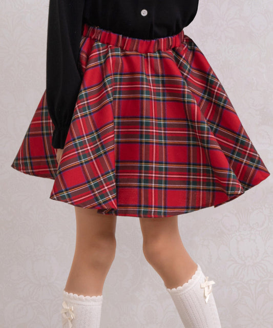 日本童裝 panpantutu 經典格仔短裙 90-140cm 女童款 夏季 SKIRTS