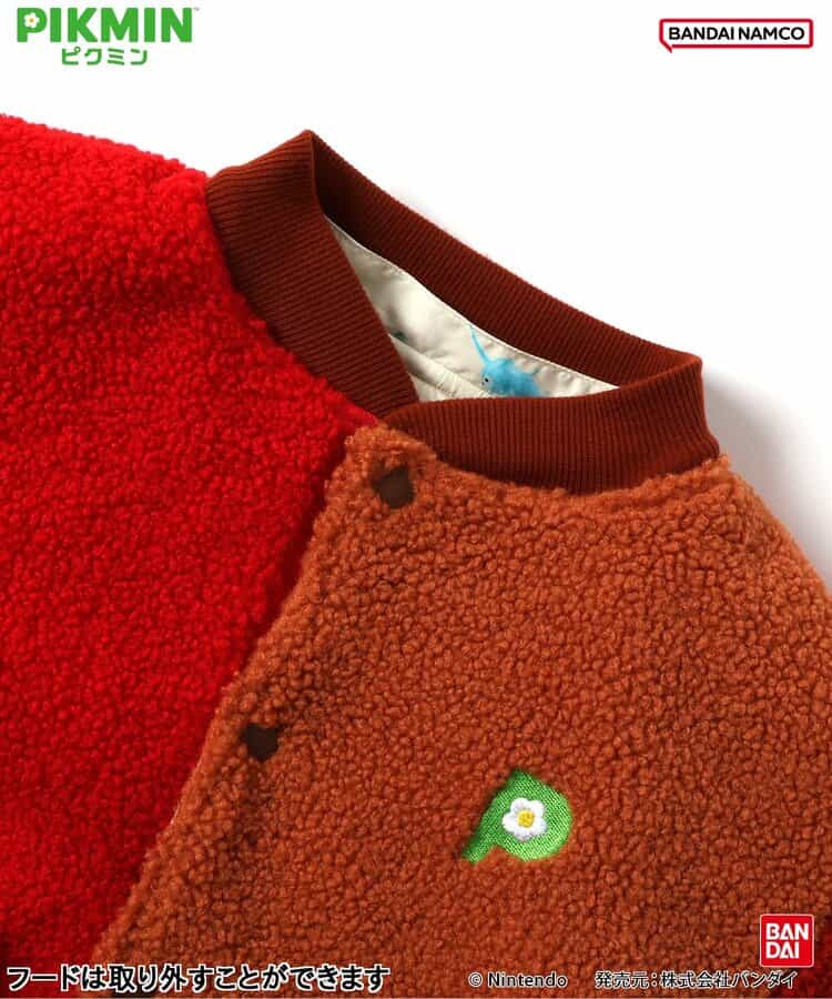 日本童裝 BREEZE x Pikmin 2Way 雙面兩著 夾棉外套 80-140cm 男童款/女童款 冬季 (適合初秋、香港平均溫度、寒冷天氣）OUTERWEAR 