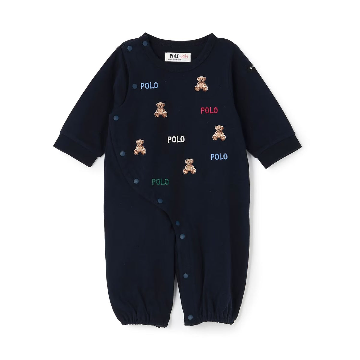 日本童裝 pe#main x【POLO BCS】2Way 連衣 50-70cm 男童款/女童款 初生嬰兒 秋季 Jumpsuit