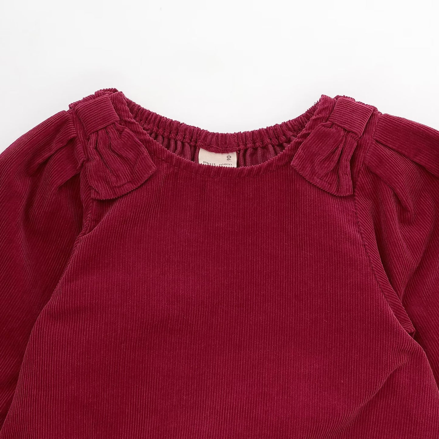 日本童裝 pe#main x Disney 燈芯絨連身裙 80-130cm 女童款 秋季 DRESSES 聖誕紅/新年紅