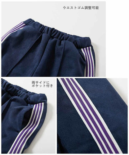 日本童裝 dev!rock 仿麂皮彈性抓毛運動褲 100-160cm 男童款/女童款 冬季 PANTS