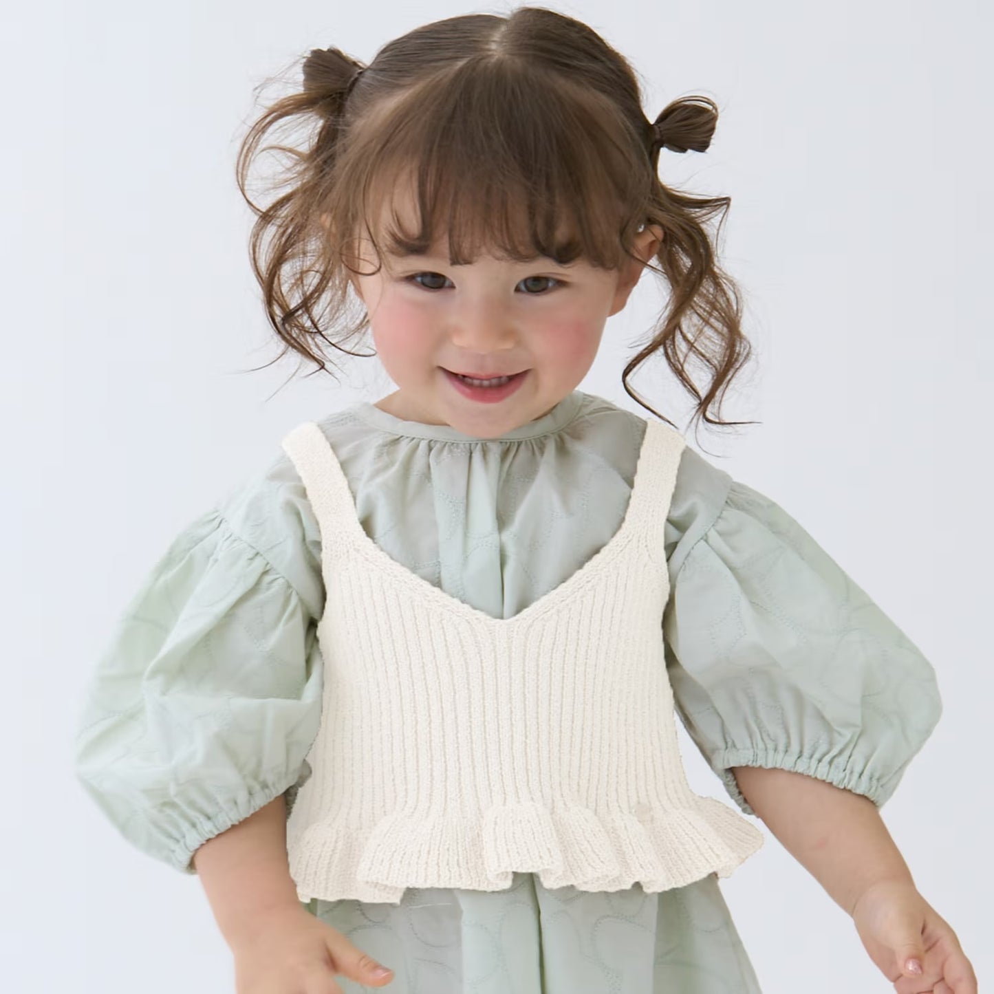 日本童裝 pe#main 針織吊帶及蕾絲連身裙套裝 80-130cm 女童款 夏季 TOPS DRESSES