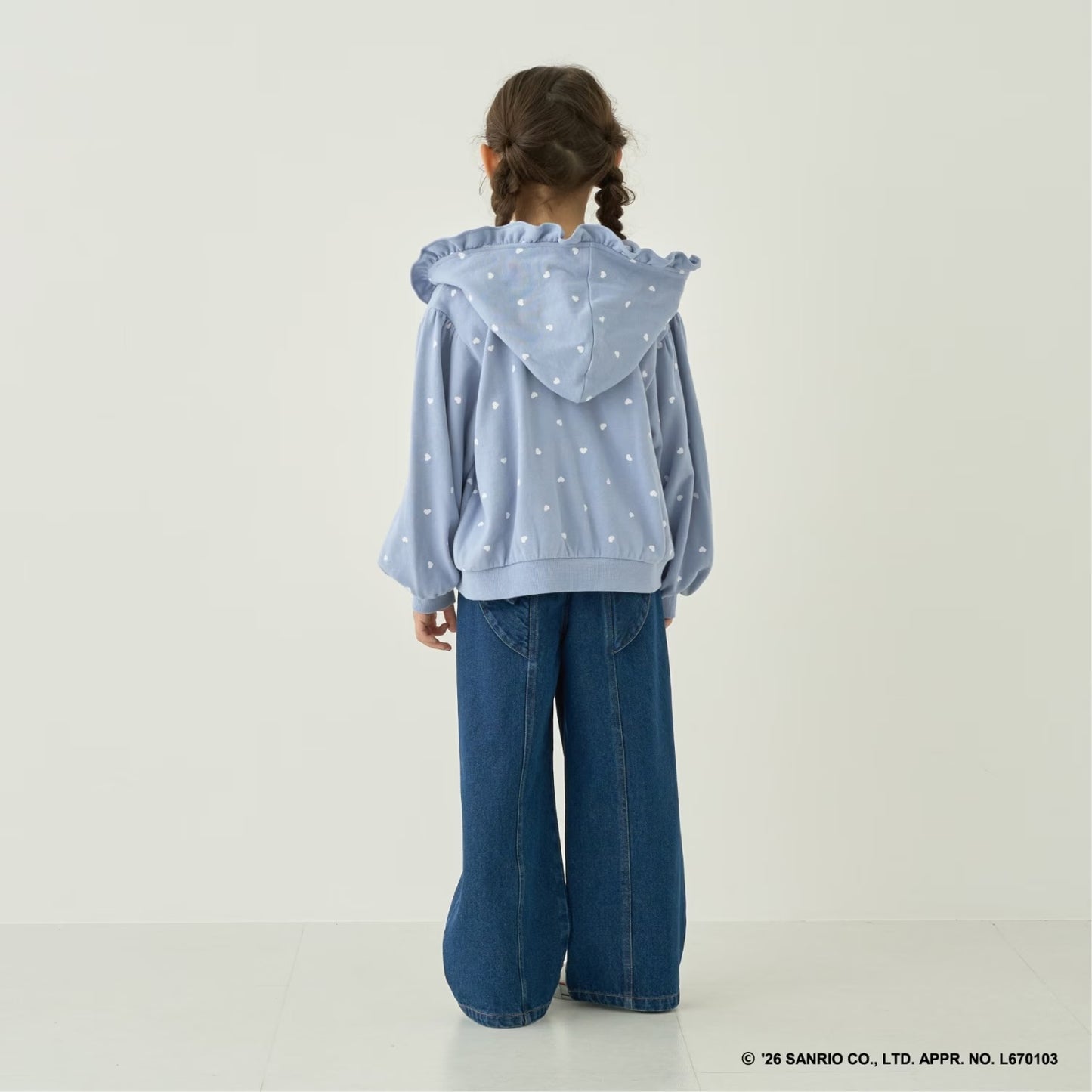 日本童裝 Ly# mine x Sanrio 花邊口袋衛衣外套 90-140cm 女童款 秋季 OUTERWEAR
