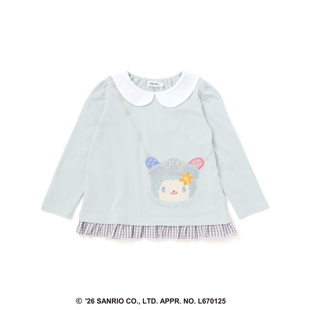 日本童裝 Slap Slip x Sanrio 翻領荷葉邊上衣 80-130cm 女童款 秋季 TOPS 其他品牌童裝