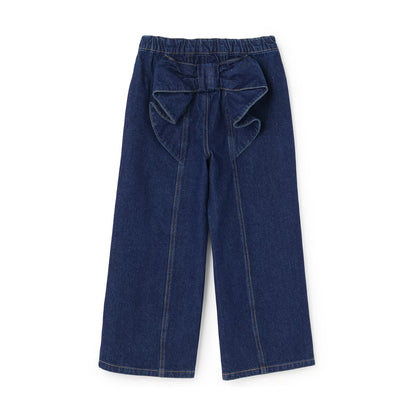 日本童裝 Ly# mine 後繫帶蝴蝶結牛仔褲 100-140cm 女童款 秋季 PANTS