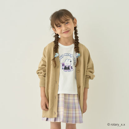 日本童裝 Ly# mine x Lovely MongMong 印花上衣 100-140cm 女童款 秋季 TOPS