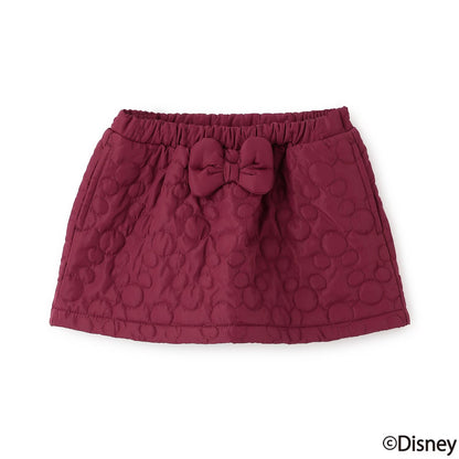 日本童裝 pe#main x Disney 絎縫短裙 80-130cm 女童款 秋季 SKIRTS 聖誕紅/新年紅