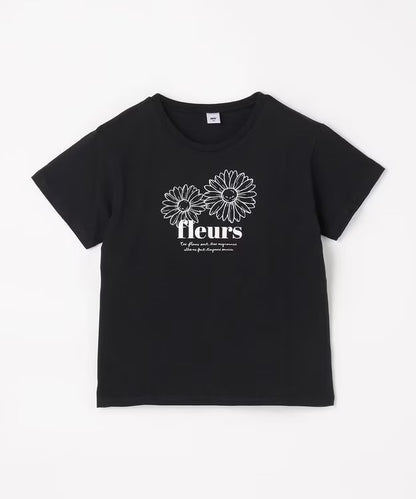 日本童裝 aF#a325 印花短袖上衣 90-160cm 女童款 夏季 TOPS