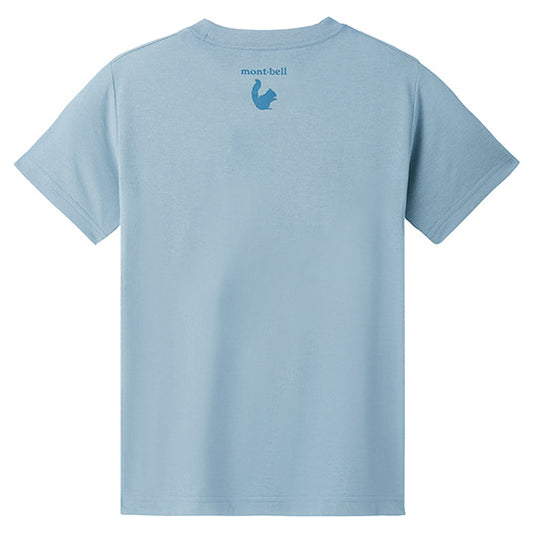 Mont-Bell UV-Proof/Water-Absorbent/Quick-Drying/Odor-Suppressing Forest Companion Short-Sleeved T-Shirt (130-160cm) for Boys and Girls Summer TOPS