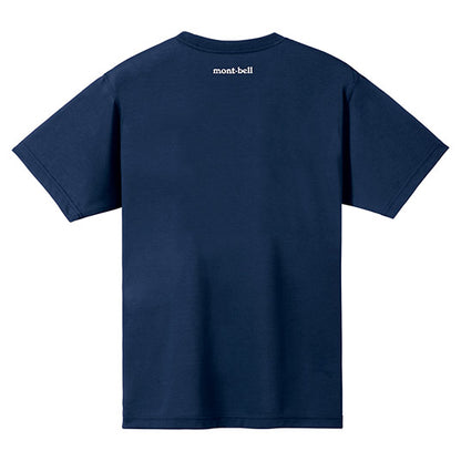 Japanese children's clothing mont-bell UV protection / quick-drying / durable / breathable / odor suppression Hotaka Twilight / Hakusan people / before climbing pattern top XS-XL adult summer TOPS 