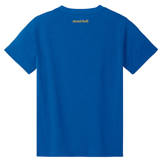 日本童裝 mont-bell 防UV/透氣/吸濕/吸水速乾 岩石LOGO短袖T恤 130-160cm/XS-XL 男童款/女童款/大人款 夏季 TOPS