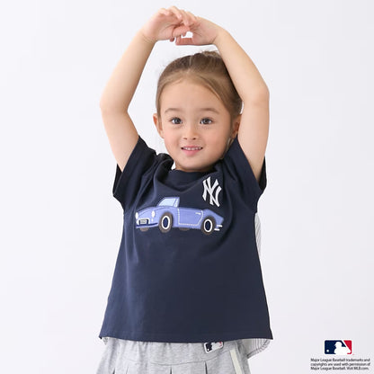 日本童裝 pe#main x 【MLB】汽車貼花上衣 80-130cm 男童款/女童款 夏季 TOPS