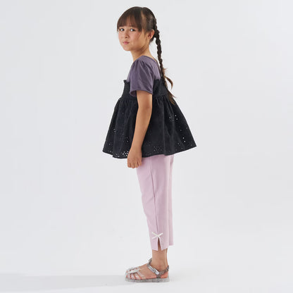 Japanese children's clothing Ly# mine tank top and shorts set 100-150cm girls summer TOPS PANTS 