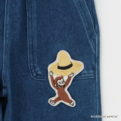 日本童裝 pe#main x Curious George 工裝長褲 80-130cm 男童款 冬季 PANTS