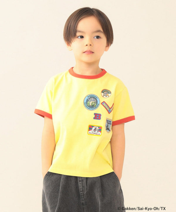 日本童裝 BE#AMS mini COLLABORATION 最強王者百科全書印花上衣 100-150cm 男童款 夏季 TOPS