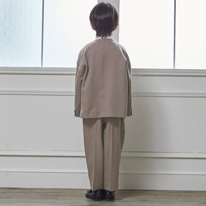 日本童裝 pe#main 禮服三件套裝 110-130cm 男童款 冬季 OUTERWEAR TOPS PANTS 面試/宴會/表演 【日本預售：2026年2月中旬】