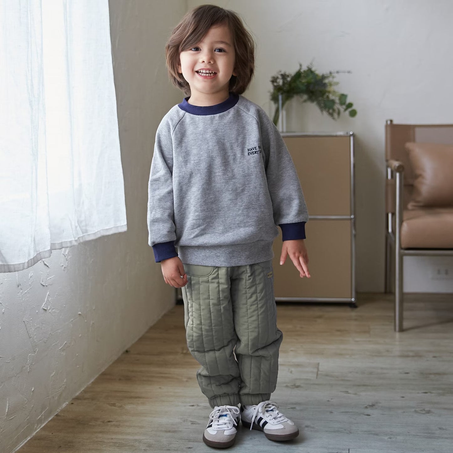 日本童裝 pe#main 絎縫保暖長褲 90-130cm 男童款 冬季 PANTS