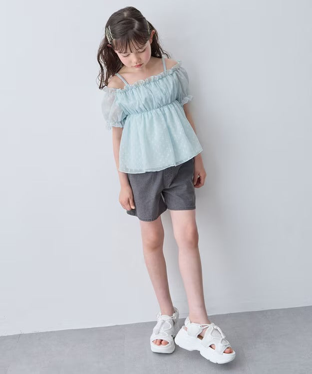 日本童裝 aF#a325 吊帶上衣 110-160cm 女童款 夏季 TOPS