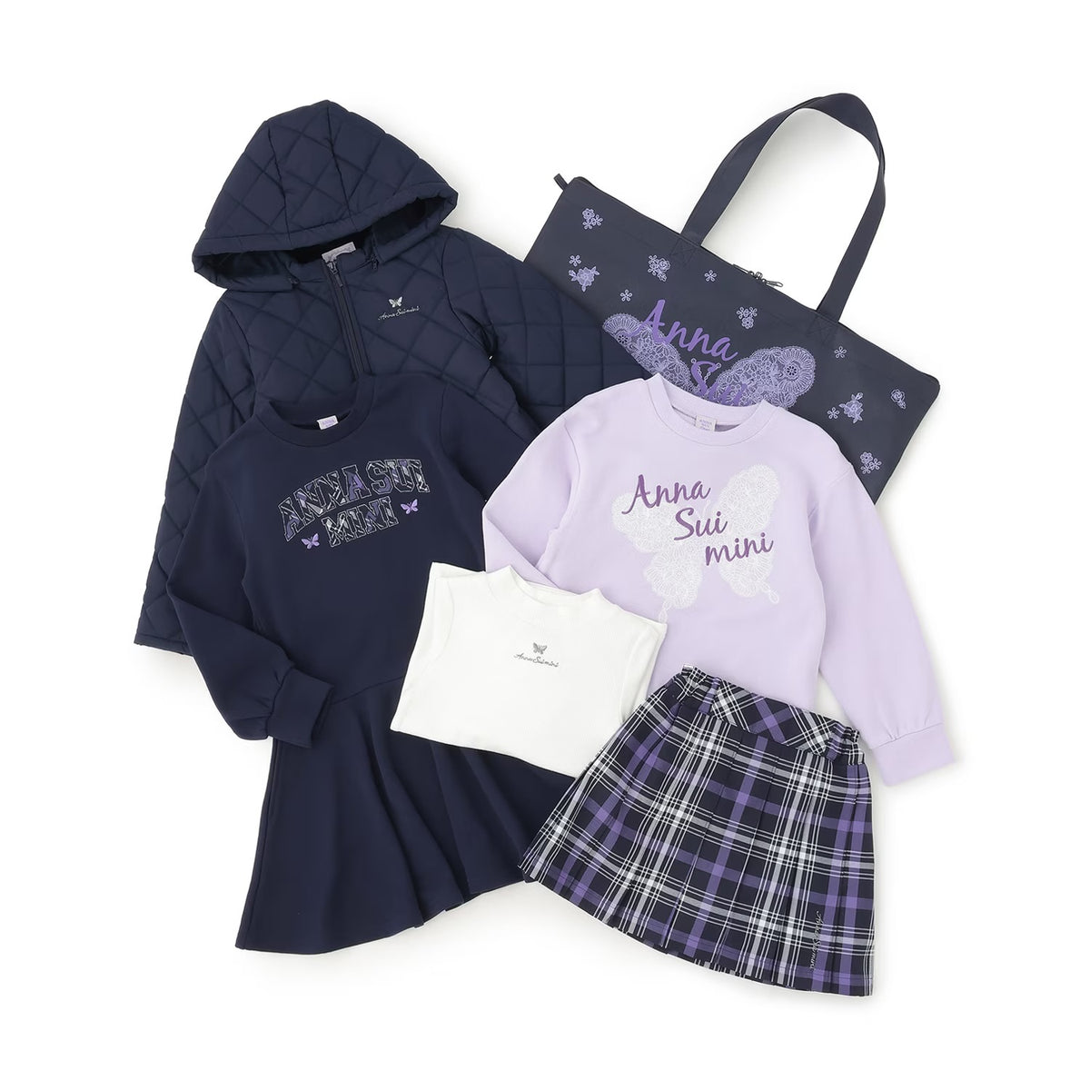 日本直送 ANNA SUI mini 福袋5點 120-150cm 女童款 2027年日本新春福袋 【日本預售：2026年1月1日】
