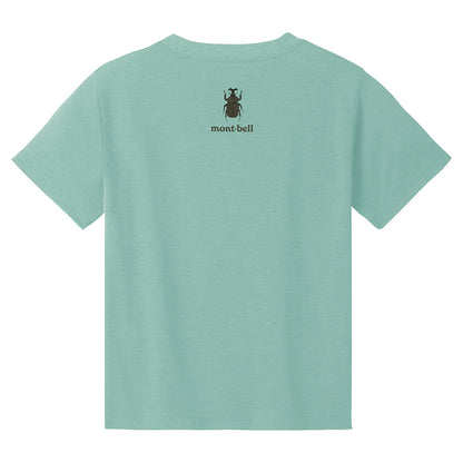 Mont-Bell UV-Proof/Quick-Dry/Odor-Suppressing Beetle Short-Sleeve T-Shirt (100-160cm/XS-L) for Adults, Boys, and Girls (Summer)