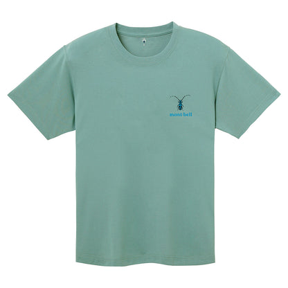 Mont-Bell UV-Proof/Quick-Dry/Odor-Suppressing Beetle Short-Sleeve T-Shirt (100-160cm/XS-L) for Adults, Boys, and Girls (Summer)
