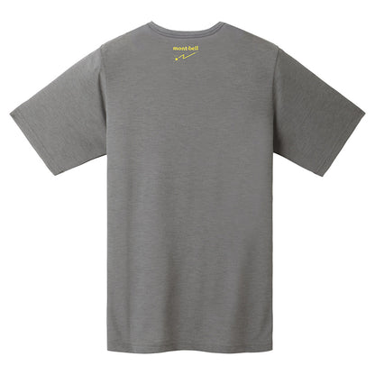 Japanese children's clothing mont-bell UV protection / quick-drying / odor-suppressing natural logo short-sleeved T-shirt 100-160cm / XS-L adult / boy / girl summer TOPS