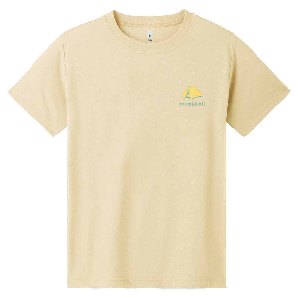 Japanese children's clothing mont-bell UV protection / quick-drying / odor-suppressing pre-dawn camping top 130-160cm / XS-XL adult / boy's / girl's summer TOPS