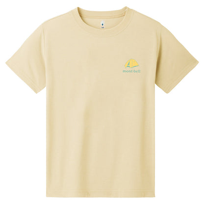 Japanese children's clothing mont-bell UV protection / quick-drying / odor-suppressing pre-dawn camping top 130-160cm / XS-XL adult / boy's / girl's summer TOPS
