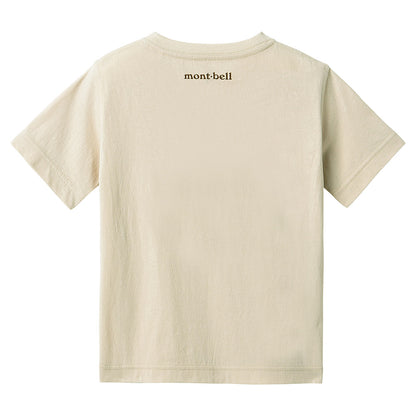 Japanese children's clothing mont-bell organic cotton / UV protection / breathable / moisture wicking bear short-sleeved T-shirt 100-160cm boys / girls summer TOPS