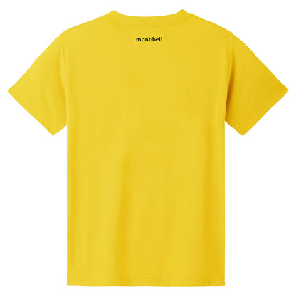 Mont-Bell (Japan) UV-resistant, quick-drying, and odor-suppressing mountain logo tops (100-160cm/XS-XL) for adults (women), boys, and girls (summer)