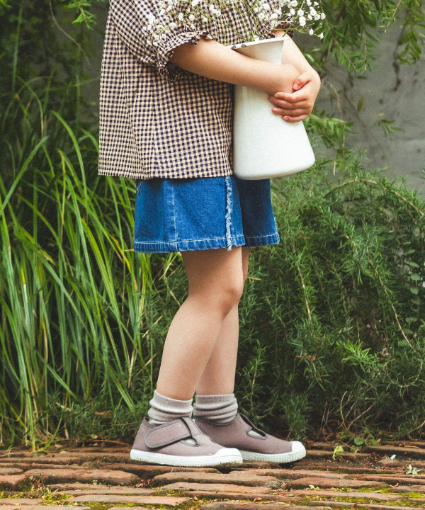日本童裝 BE#AMS mini 流蘇牛仔短褲 90-150cm 女童款 夏季 PANTS