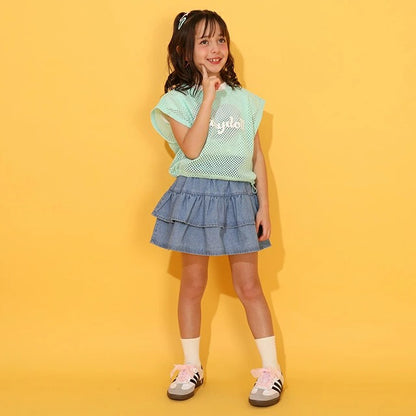 Japanese BDL x Disney parent-child print tops (80-150cm) for boys and girls (summer TOPS) 