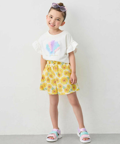 日本童裝 aF#a325 接觸冷感 休閒短褲 100-150cm 女童款 夏季 PANTS