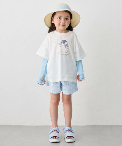 日本童裝 aF#a325 接觸冷感 印花短袖上衣 90-150cm 女童款 夏季 TOPS