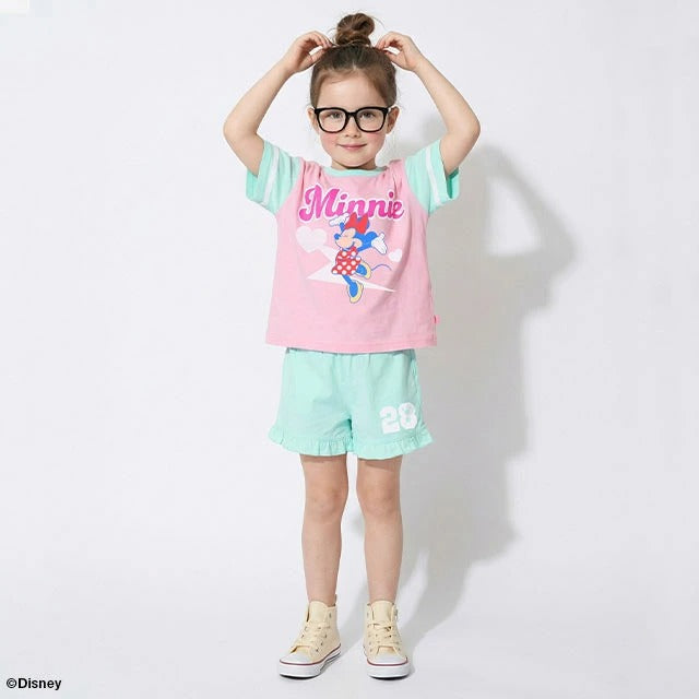 Japanese BDL x Disney parent-child print tops (80-150cm) for boys and girls (summer TOPS) 