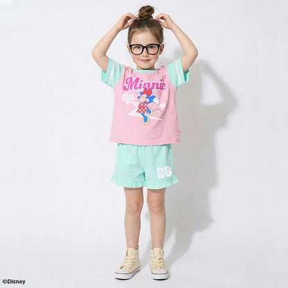 Japanese BDL x Disney parent-child print tops (80-150cm) for boys and girls (summer TOPS) 