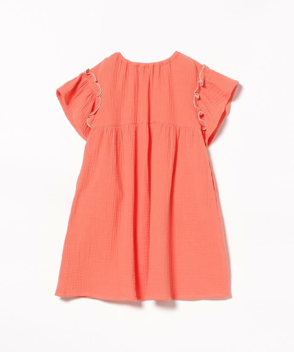 日本童裝 BE#AMS mini 花邊袖連身裙 90-140cm 女童款 夏季 DRESSES