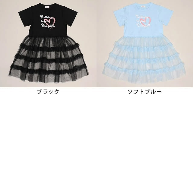 日本童裝 BDL 薄紗層疊連身裙 90-140cm 女童款 夏季 TOPS DRESSES