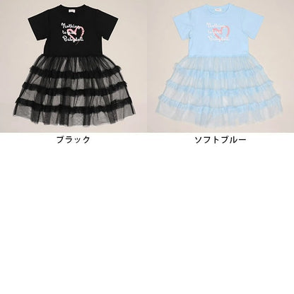 日本童裝 BDL 薄紗層疊連身裙 90-140cm 女童款 夏季 TOPS DRESSES