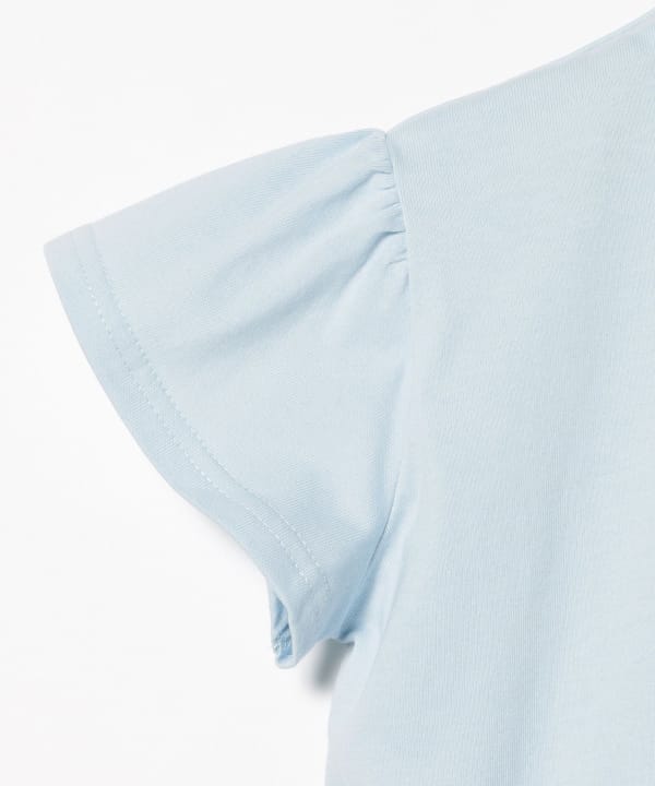 日本童裝 BE#AMS mini 印花皺褶上衣 90-140cm 女童款 夏季 TOPS