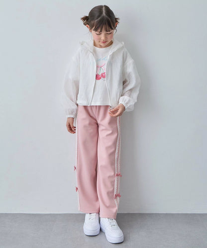 日本童裝 aF#a325 吸水速乾 蕾絲蝴蝶結運動褲 110-130cm 女童款 夏季 PANTS
